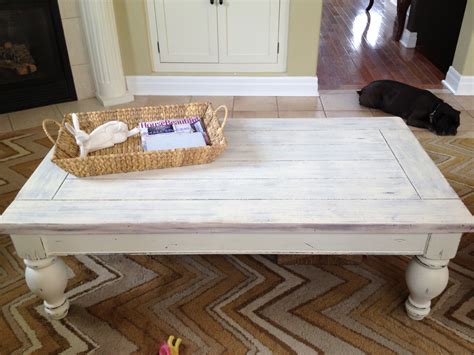 Whitewash A Coffee Table